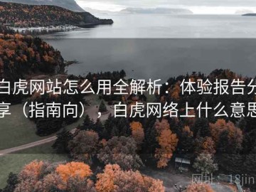 白虎网站怎么用全解析：体验报告分享（指南向），白虎网络上什么意思