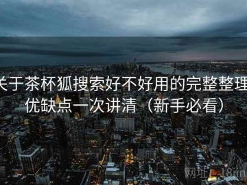关于茶杯狐搜索好不好用的完整整理：优缺点一次讲清（新手必看）