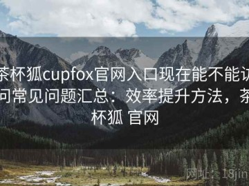 茶杯狐cupfox官网入口现在能不能访问常见问题汇总：效率提升方法，茶杯狐 官网