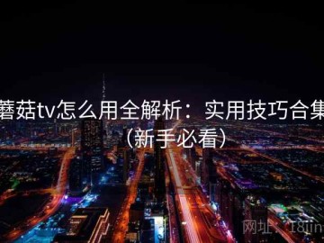 蘑菇tv怎么用全解析：实用技巧合集（新手必看）