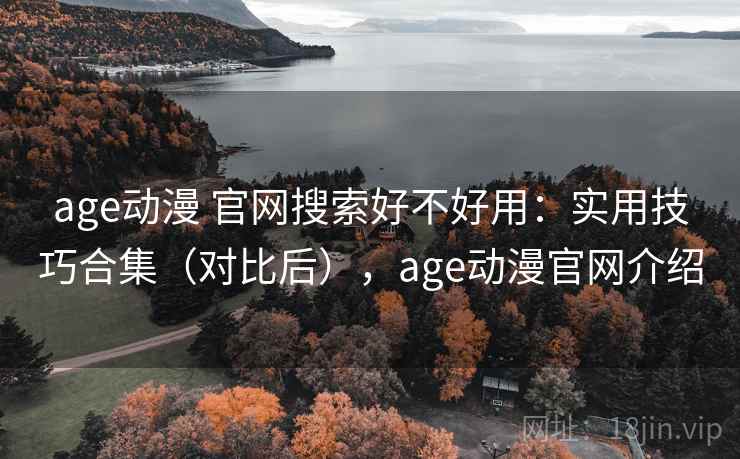 age动漫 官网搜索好不好用：实用技巧合集（对比后），age动漫官网介绍
