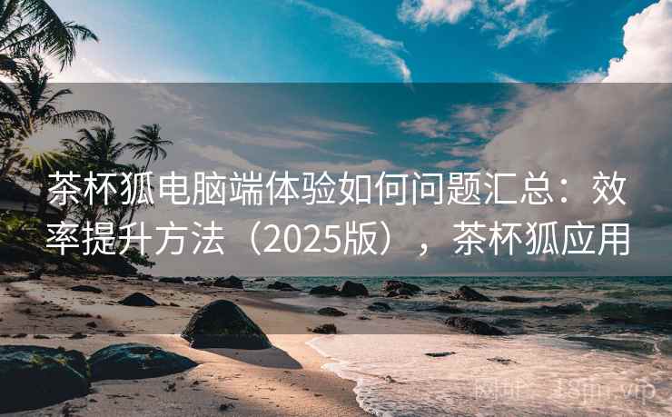 茶杯狐电脑端体验如何问题汇总：效率提升方法（2025版），茶杯狐应用